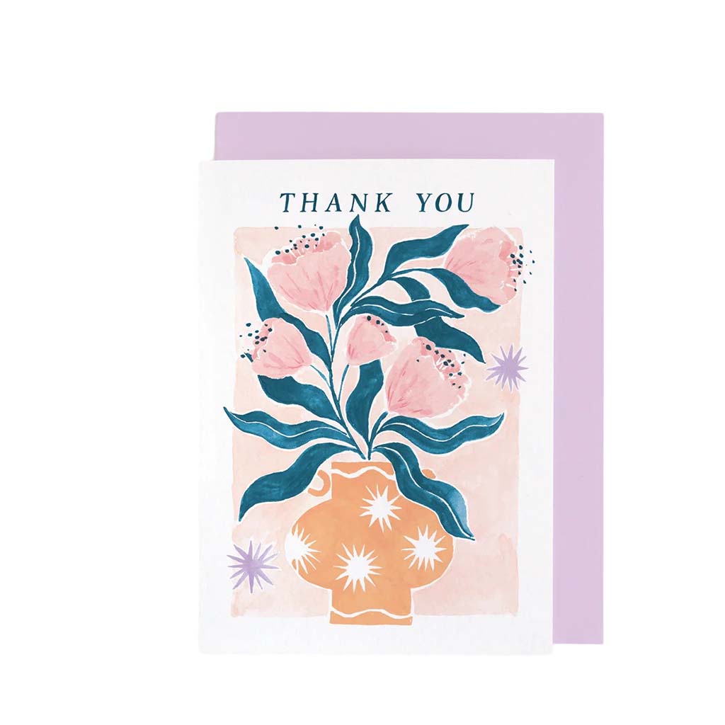Vase Thank You, Greeting Card