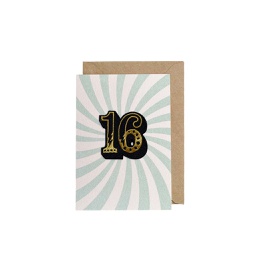 [STPB06700] 16 Swirl, Birthday Greeting Card