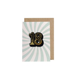 [STPB06800] 18 Swirl, Birthday Greeting Card