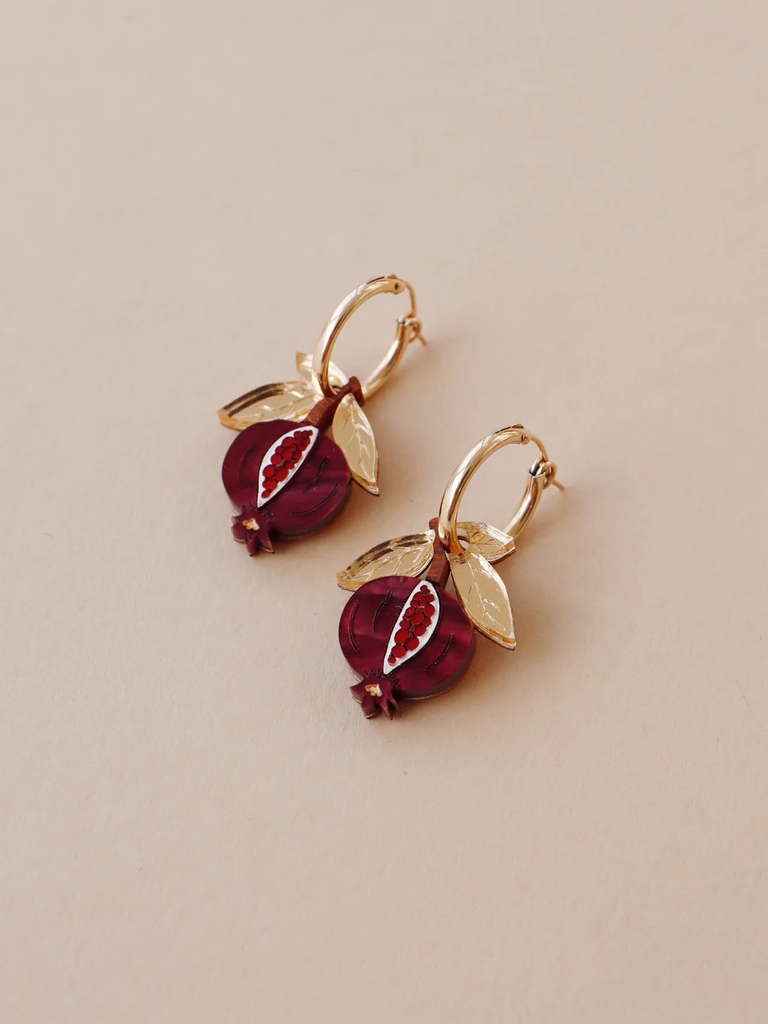 Mini Pomegranate Hoops