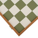 Chess, Bauhaus Style Set Green &amp; White