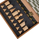 Chess, Bauhaus Style Set Green &amp; White