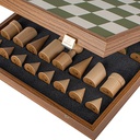 Chess, Bauhaus Style Set Green &amp; White