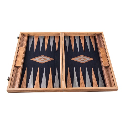 Backgammon, American Walnut with Black oak