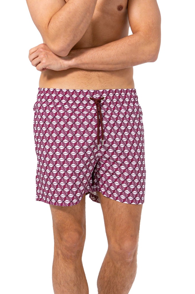 Cordes Swim Shorts, Dark Red