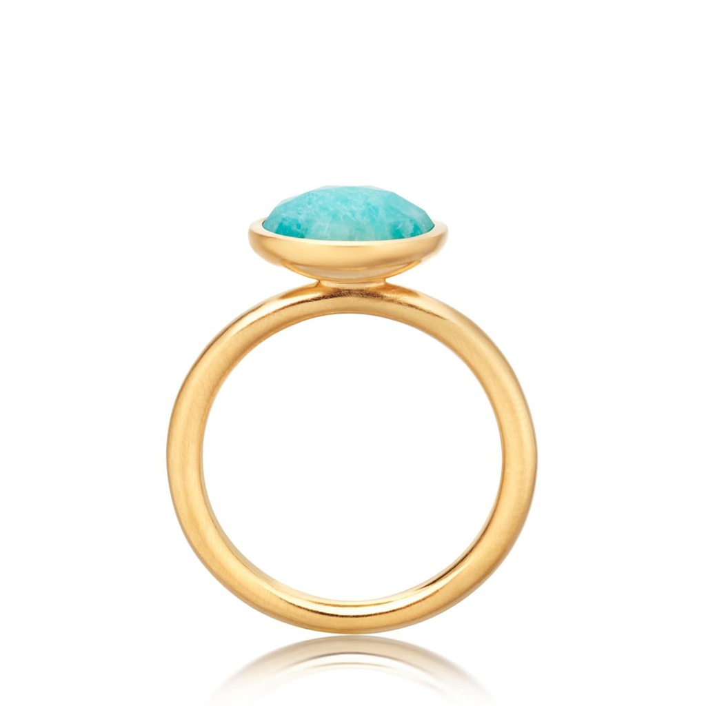 Round Amazonite Stilla Ring