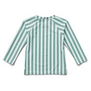 Noah Swim Tee: Stripe: Peppermint/White