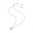 Celestial Compass Pendant Necklace, Yellow Gold