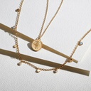Celestial Compass Pendant Necklace, Yellow Gold