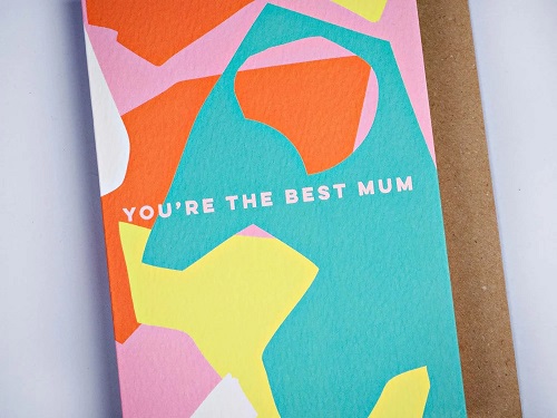 Best Mum Shapes, Greeting Card