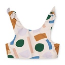 Bow Printed Bikini Set: Paint Stroke / Sandy