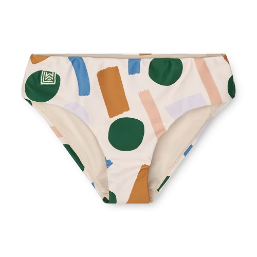 Bow Printed Bikini Set: Paint Stroke / Sandy