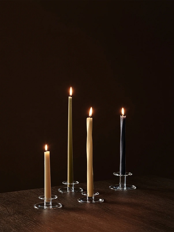 Twist Tapered Candle, Set of 4