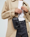 Black Glossy Crossbody Phone Bag