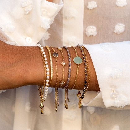 Biography Imagination Skinny Bracelet, Yellow Gold
