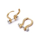 Gold and Silver Aurora Hoop Earrings