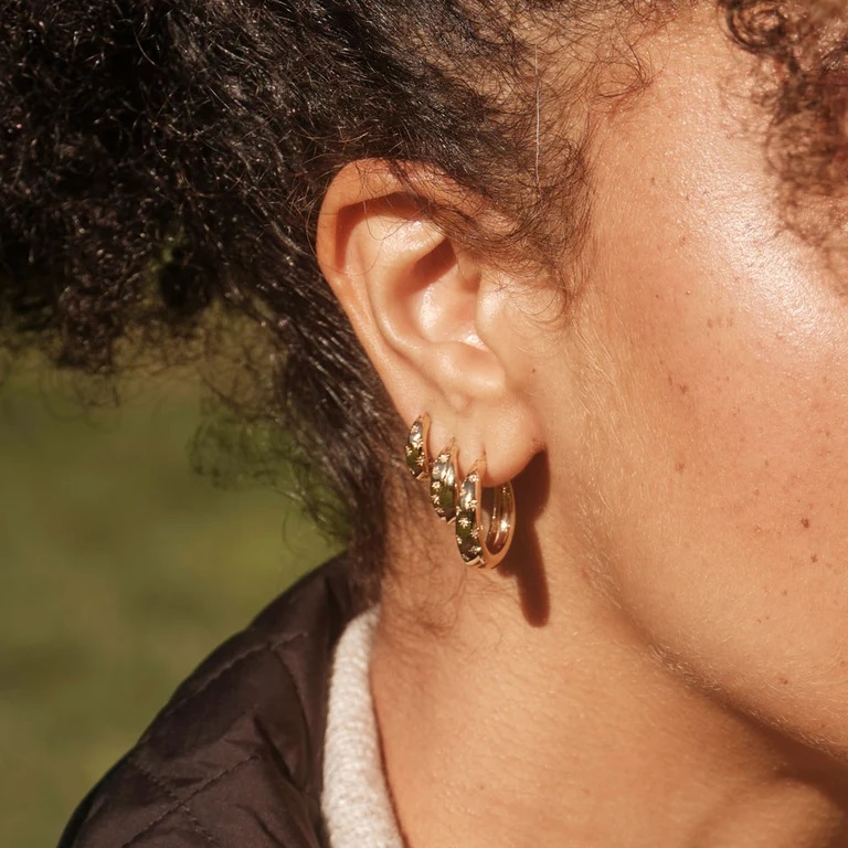 Gold Celestial Mini Tiny Star Huggie Earrings