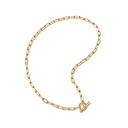 Gold Celestial T-Bar Necklace