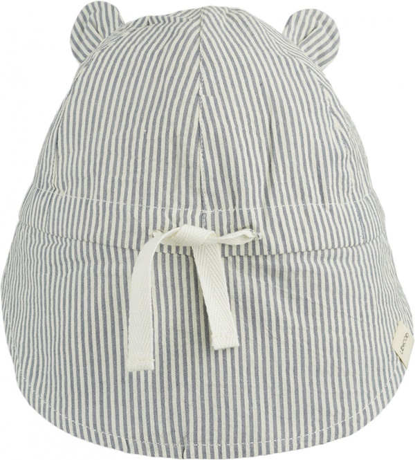 Gorm Sun Hat Stripe: Blue wave/creme de la creme