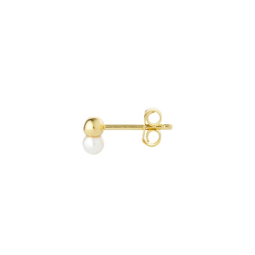 Duo Pearl Stud, Gold Plated (Set of 2)