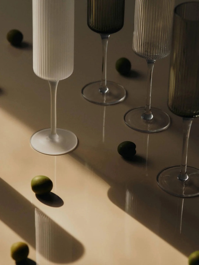 Ripple Champagne Flutes - Set of 2