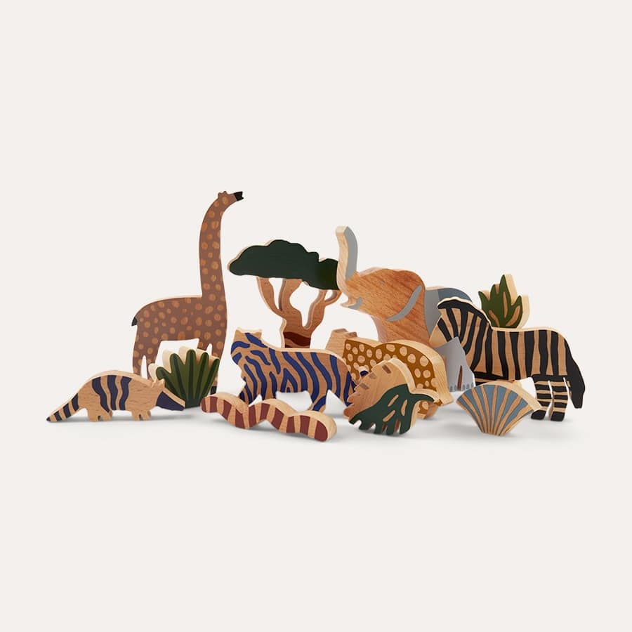 Safari Animal Box, Set of 12