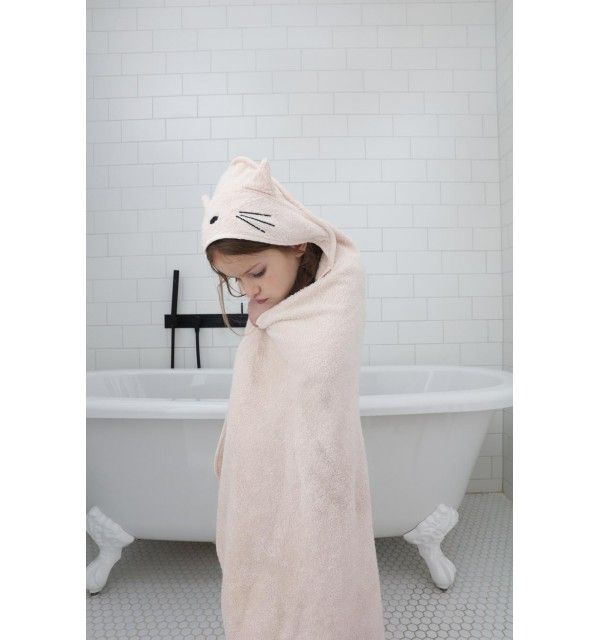 LIEWOOD Augusta Hooded Junior Towel - Cat rose LIEWOOD Augusta Hooded Junior Towel - Cat rose