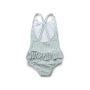 Amara swimsuit seersucker, Sea blue/white