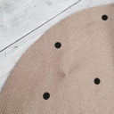 Jute Carpet - Black Dots