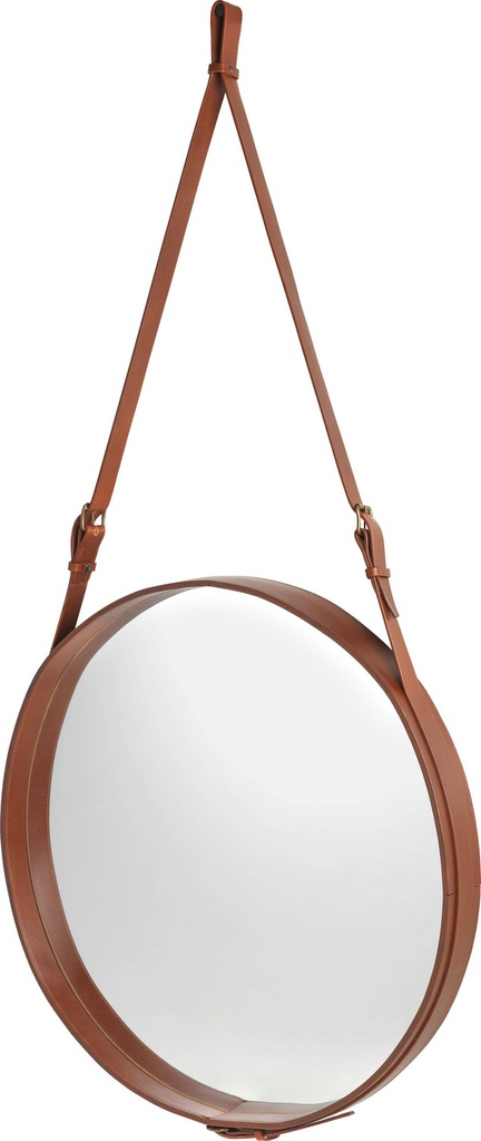 Adnet Circular Mirror, Ø58cm