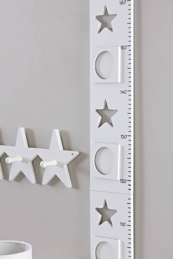 Height Chart Star, White