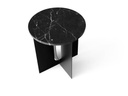 Androgyne Side Table, Marble Top