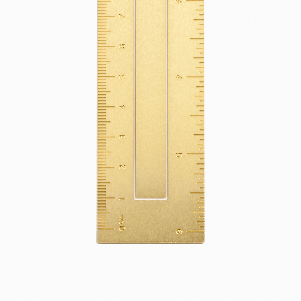 Brass Bookmark Ruler