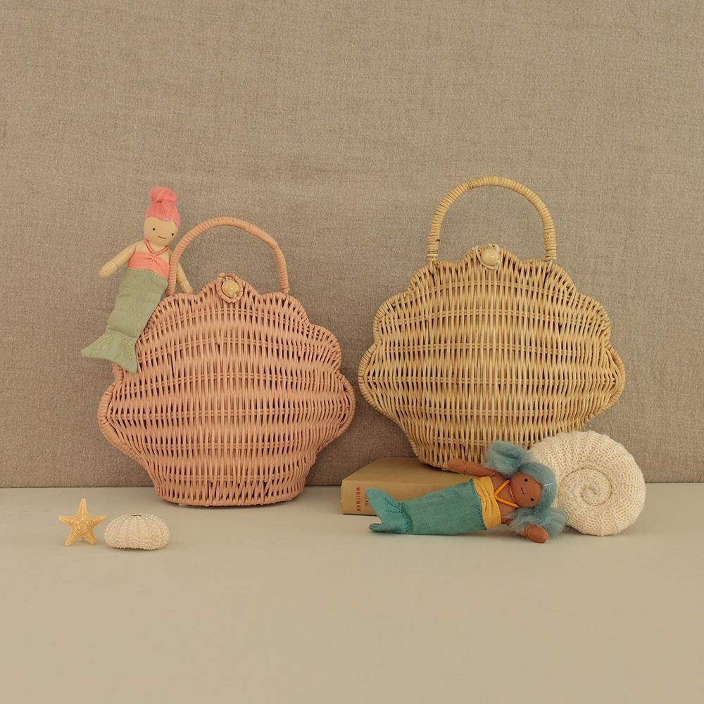 Rattan Shell Bag