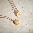 Deco White Sapphire Locket, Gold