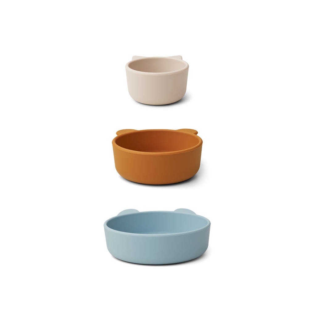 Eddie Bowls 3 - Pack Blue Multi Mix