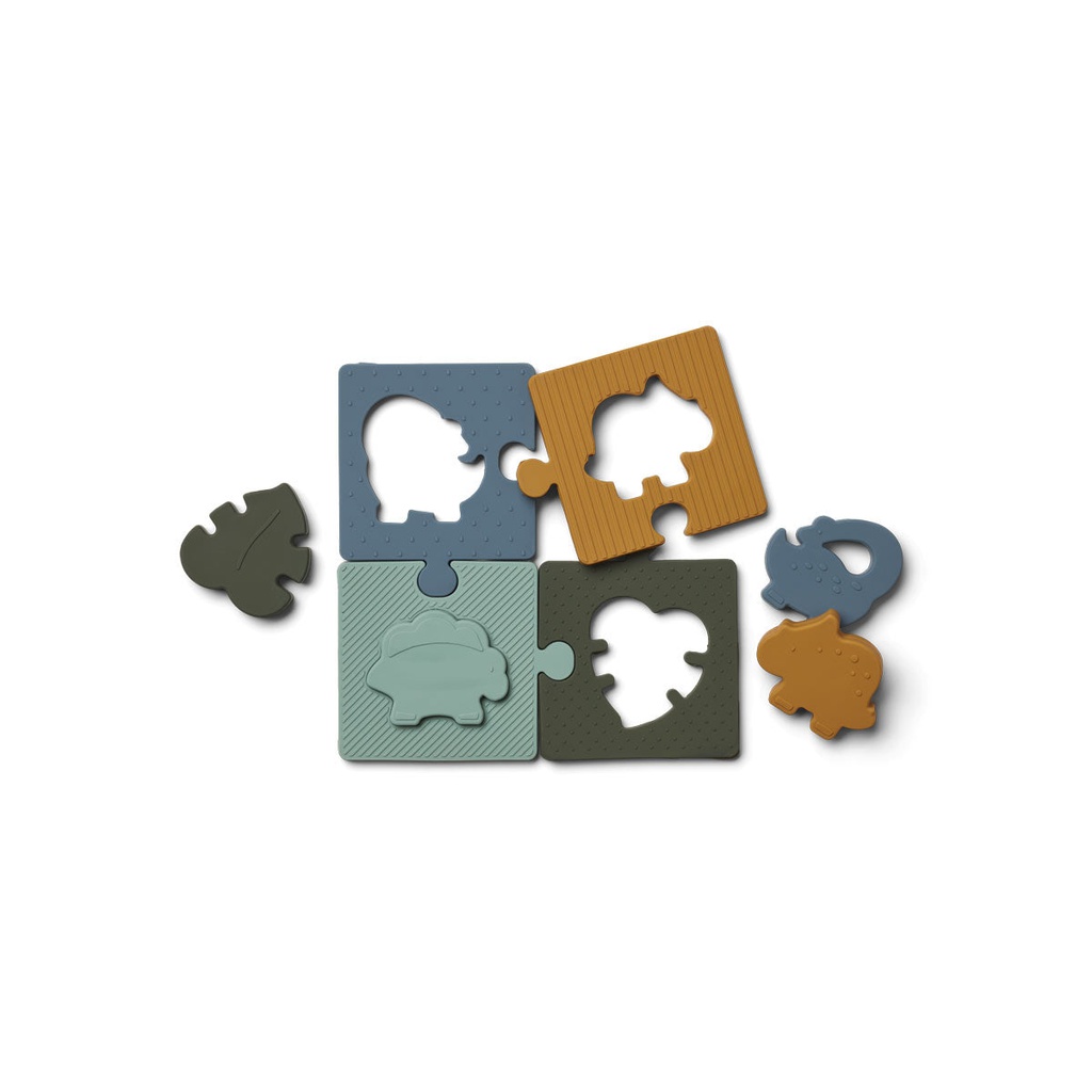 Bodil Puzzle Dino Blue Multi Mix