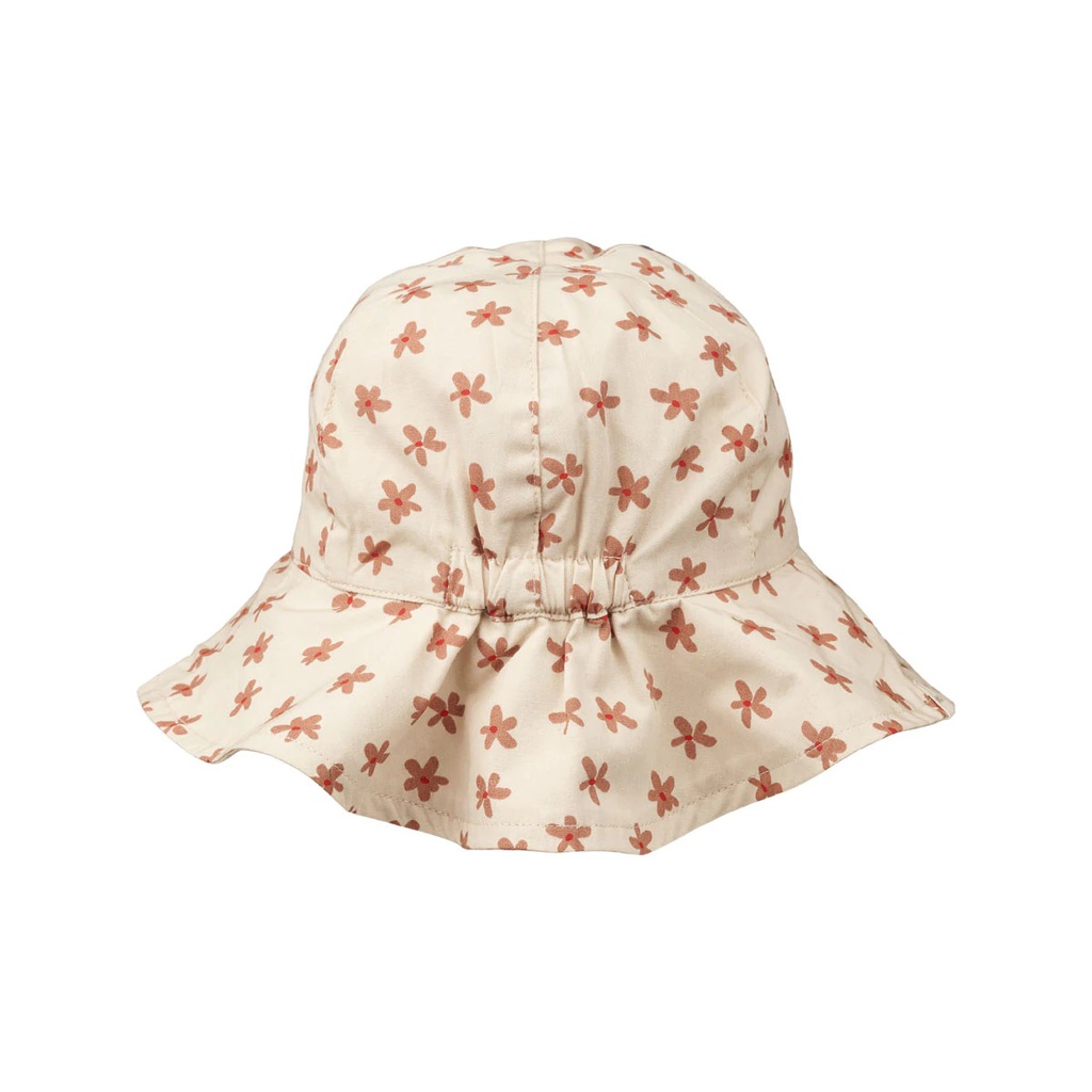 Amelia Reversible Sun Hat - Floral/Sea Shell Mix