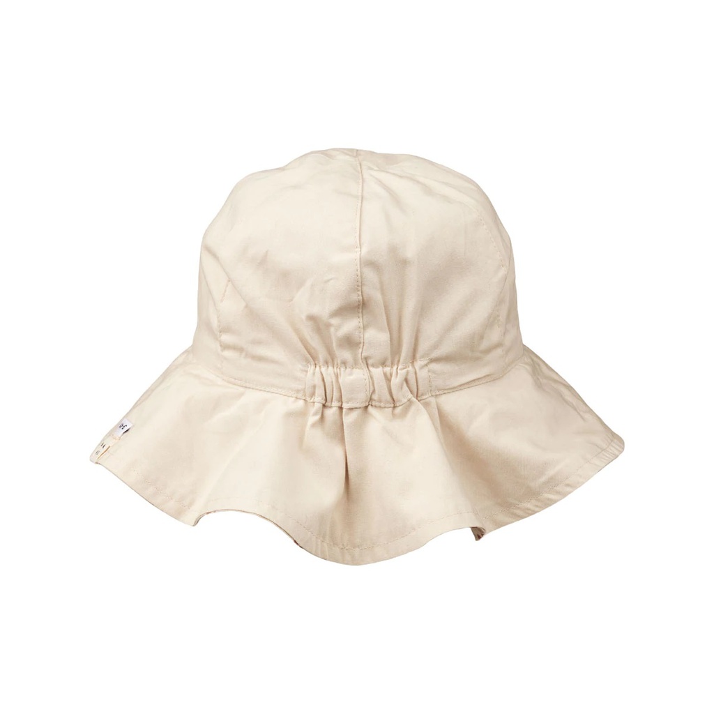 Amelia Reversible Sun Hat - Floral/Sea Shell Mix