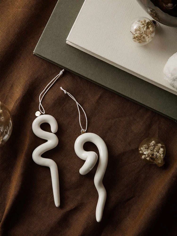 Doodle Ornaments, Set of 2