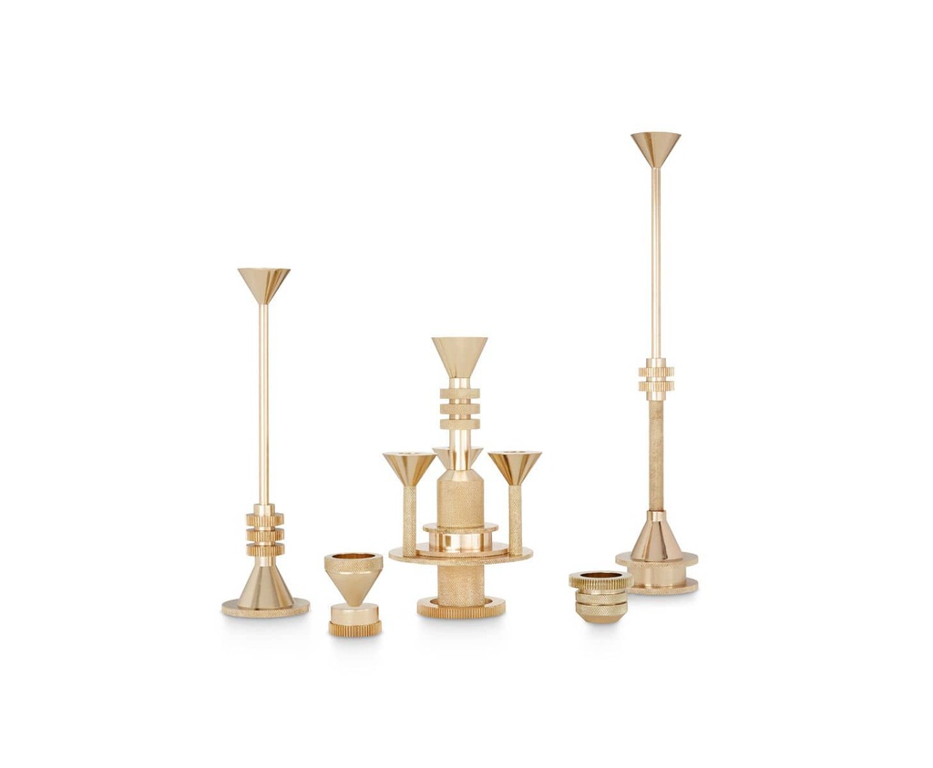 Cog Candle Holder Tall