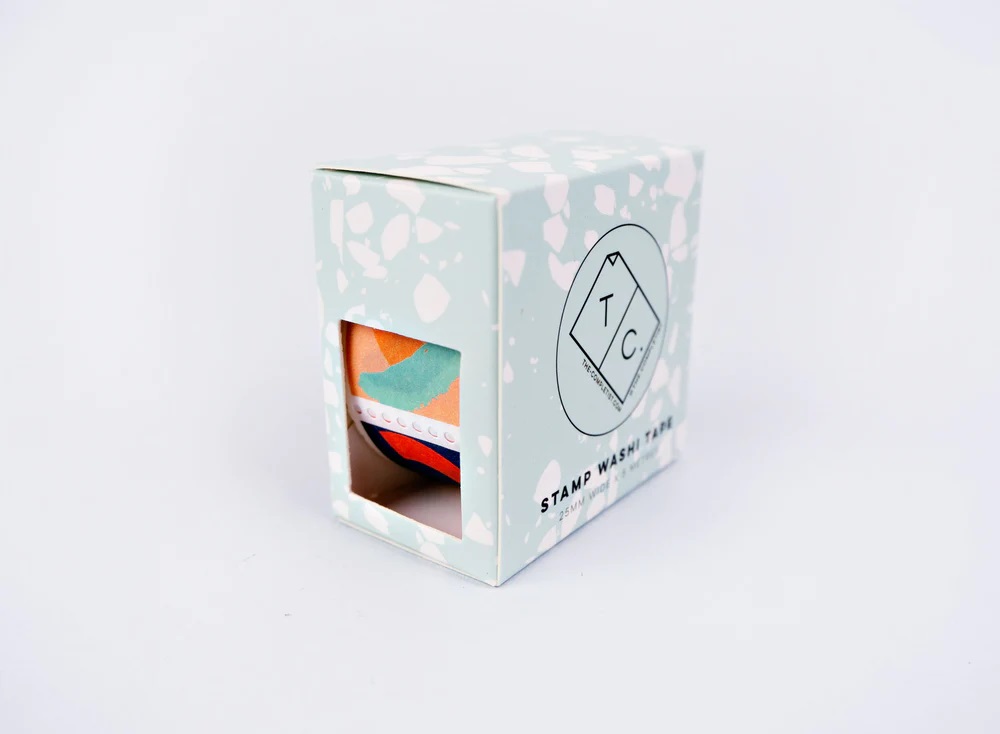 Memphis Brush Stamp Washi Tape