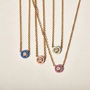 Cirque Necklace Green Enamel