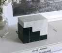 Bookend Stair Cube - Marble