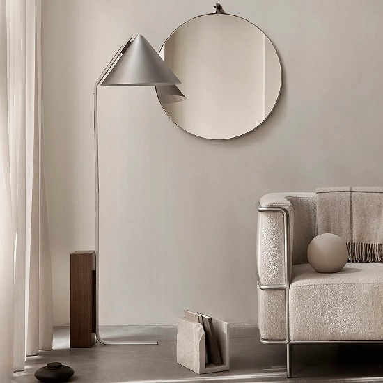 Dowel Mirror Round Large