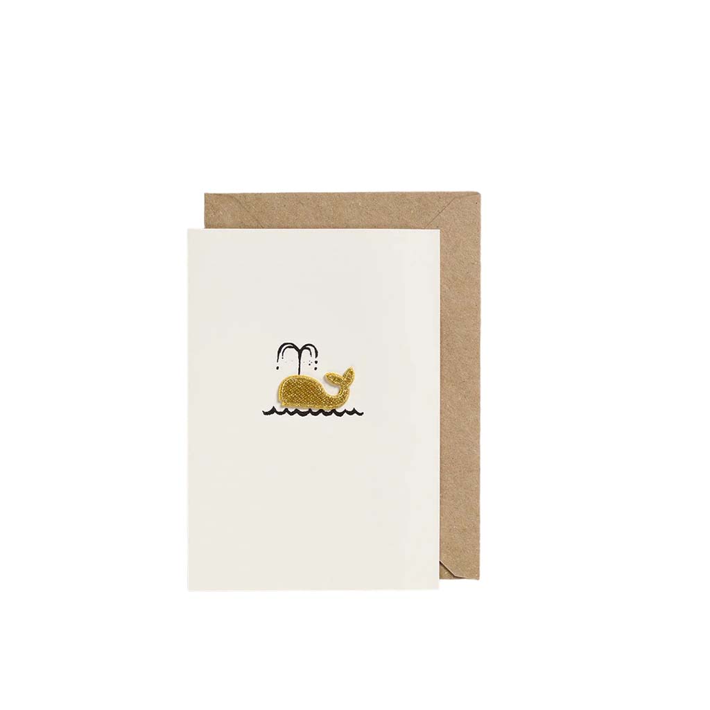 Whale, Open Greeting Card