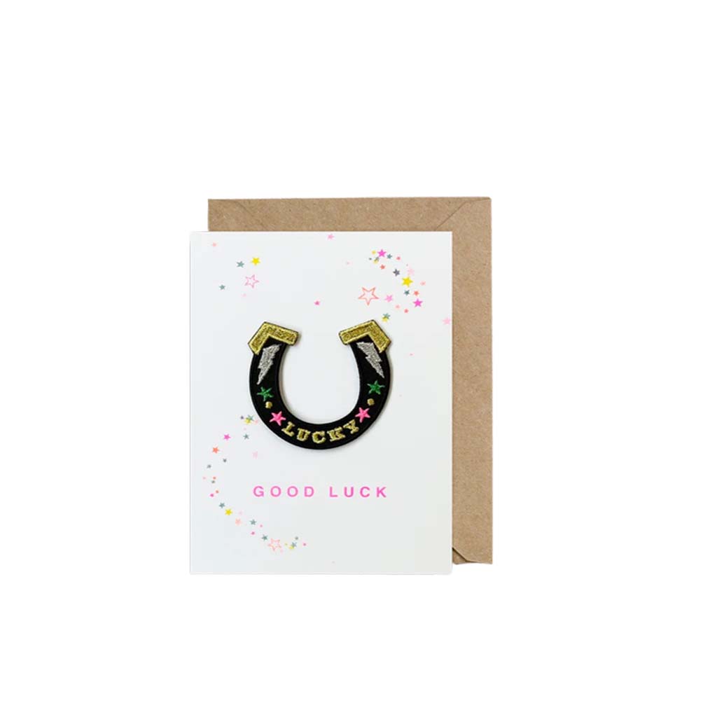 Good Luck Horseshoe, Greeting Card