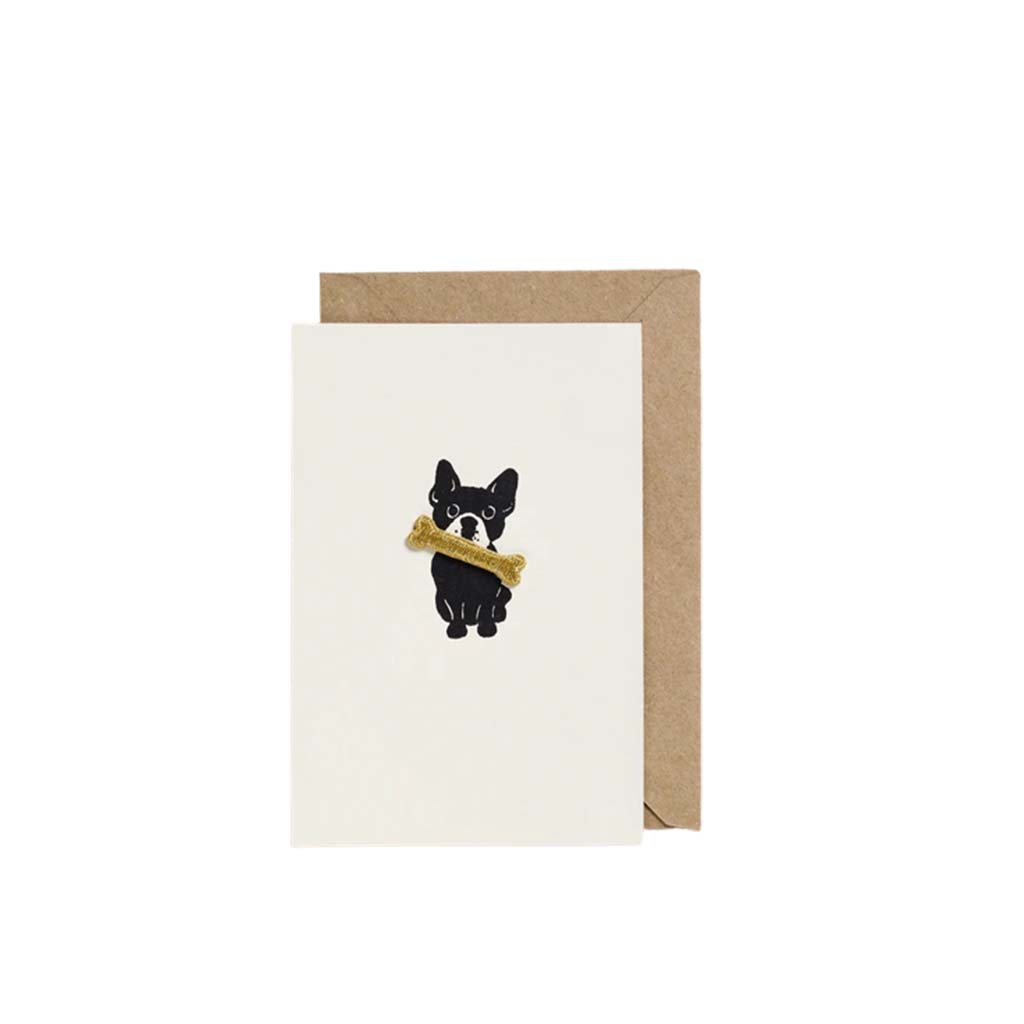 Bull Dog, Open Greeting Card