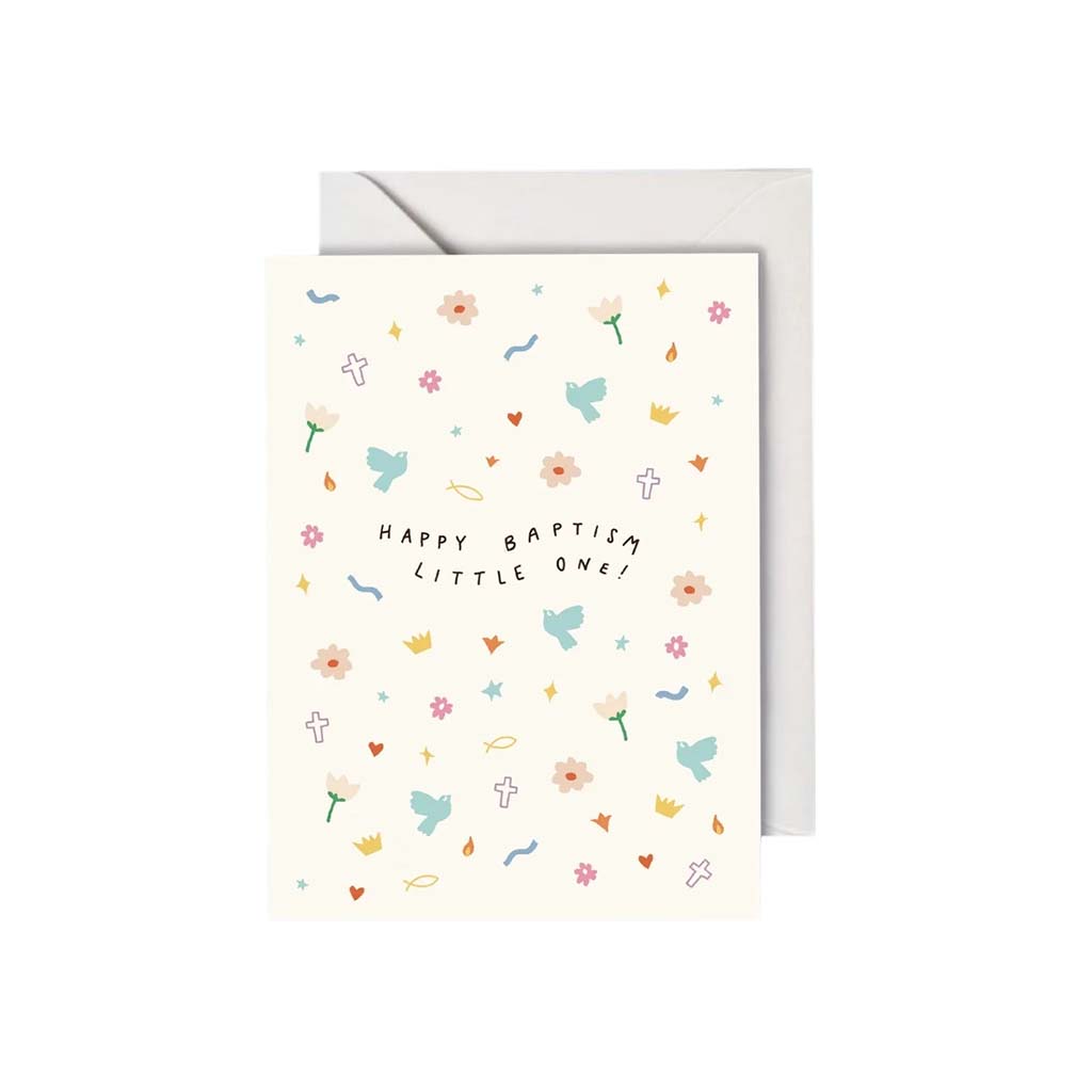 Happy Baptism Little One, Greeting Card