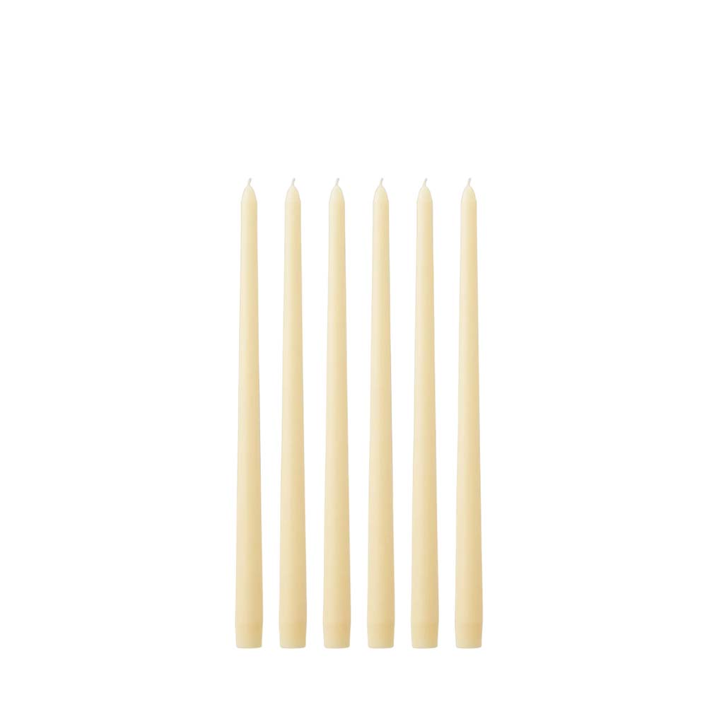 Spire Smooth Tapered Candle, Set of 6